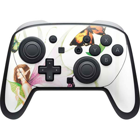 Butterfly Fairy by LA Williams Nintendo Switch 2 (2025) Pro Controller Skin