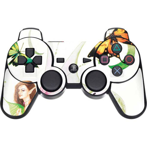 Butterfly Fairy by LA Williams PS3 Dual Shock wireless controller Skin