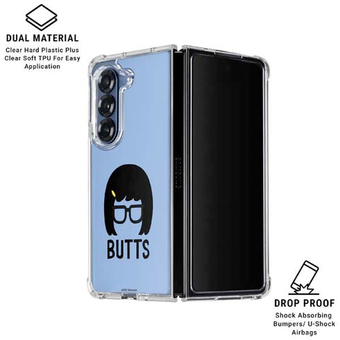 Bobs Burgers Butts Galaxy Z Fold6 Clear Case