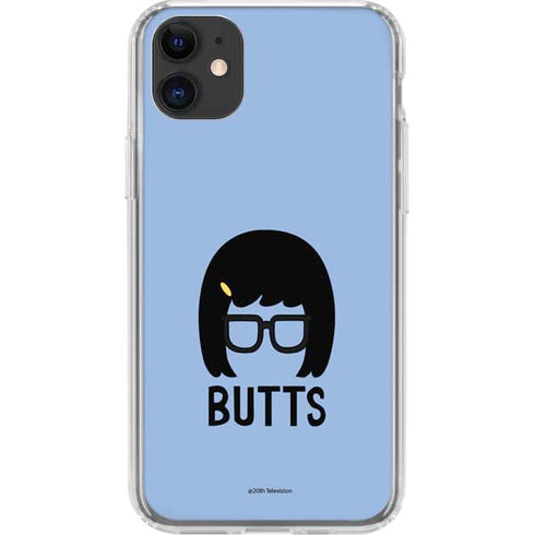 Bobs Burgers Butts iPhone 11 Clear Case