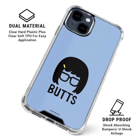 Bobs Burgers Butts iPhone 15 Clear Case