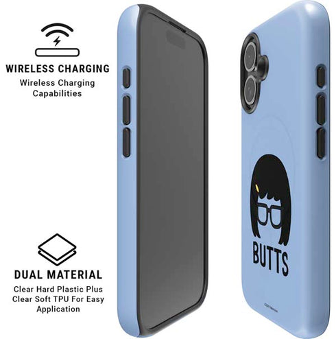 Bobs Burgers Butts iPhone 16 Plus Magsafe Impact Case