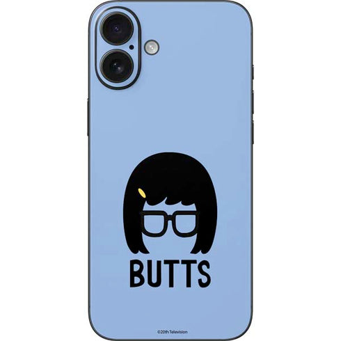 Bobs Burgers Butts iPhone 16 Plus Skin