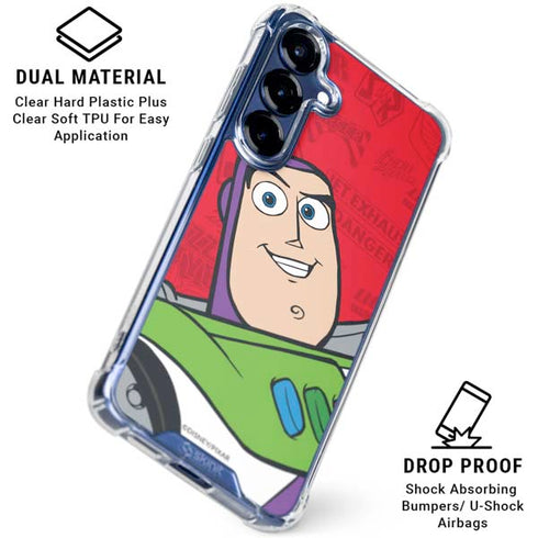 Disney Toy Story Buzz Lightyear Galaxy S25 Clear Case