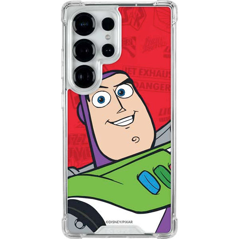 Disney Toy Story Buzz Lightyear Galaxy S25 Ultra Clear Case