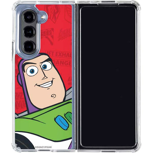 Disney Toy Story Buzz Lightyear Galaxy Z Fold5 5G Clear Case