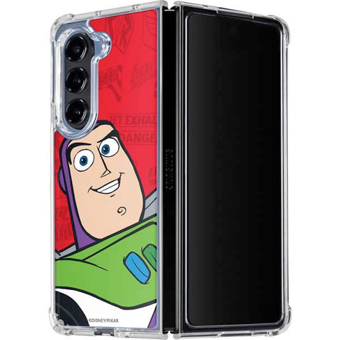 Disney Toy Story Buzz Lightyear Galaxy Z Fold5 5G Clear Case