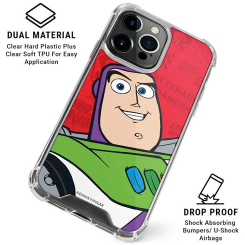 Disney Toy Story Buzz Lightyear iPhone 16 Pro Max Clear Case