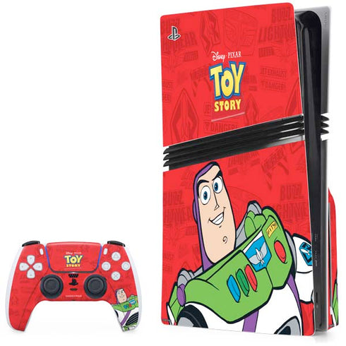 Disney Toy Story Buzz Lightyear PS5 Pro Disk Bundle Skin