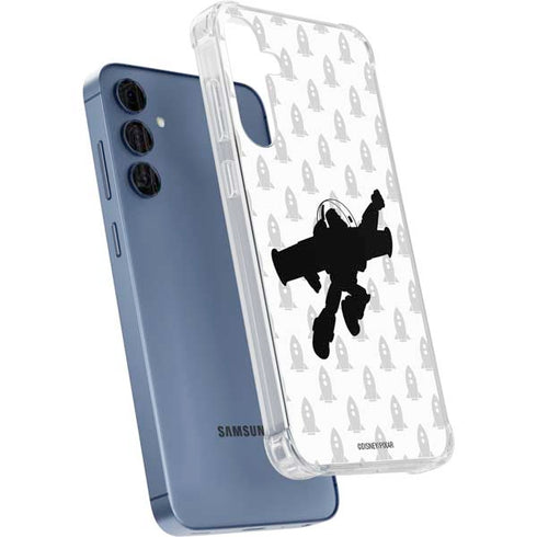 Disney Toy Story Buzz Lightyear Silhouette Galaxy A35 5G Clear Case