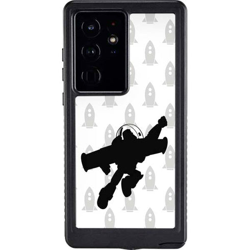 Disney Toy Story Buzz Lightyear Silhouette Galaxy S24 Ultra Waterproof Case