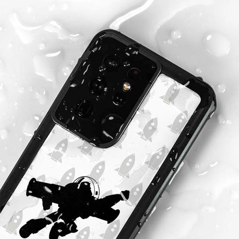 Disney Toy Story Buzz Lightyear Silhouette Galaxy S24 Ultra Waterproof Case