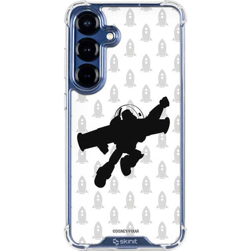 Disney Toy Story Buzz Lightyear Silhouette Galaxy S25 Clear Case