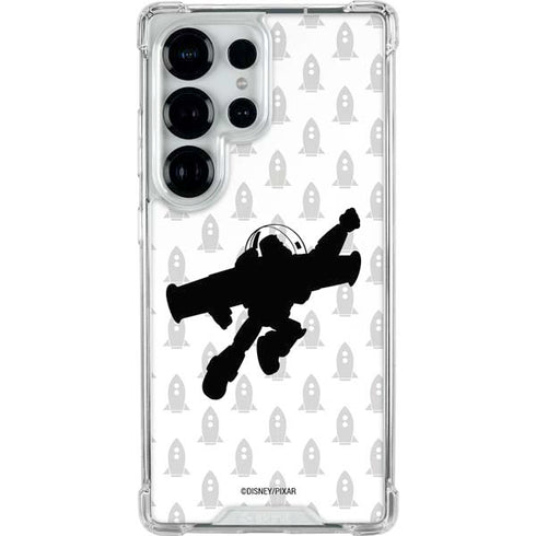 Disney Toy Story Buzz Lightyear Silhouette Galaxy S25 Ultra Clear Case