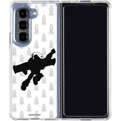 Disney Toy Story Buzz Lightyear Silhouette Galaxy Z Fold5 5G Clear Case