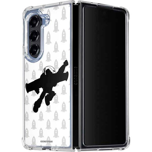 Disney Toy Story Buzz Lightyear Silhouette Galaxy Z Fold5 5G Clear Case