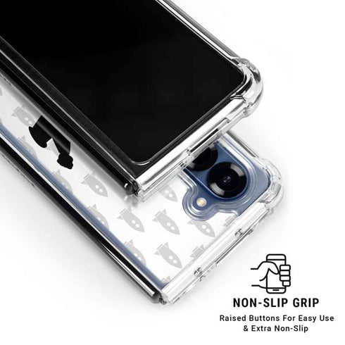 Disney Toy Story Buzz Lightyear Silhouette Galaxy Z Fold6 Clear Case