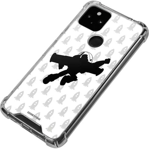 Disney Toy Story Buzz Lightyear Silhouette Google Pixel 5 Clear Case