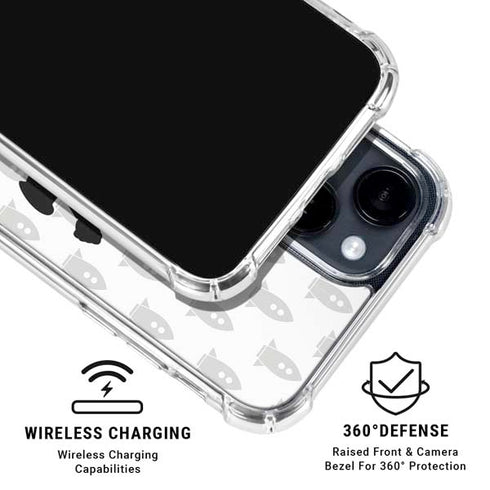 Disney Toy Story Buzz Lightyear Silhouette iPhone 15 Clear Case
