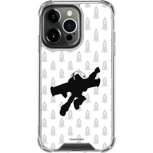 Disney Toy Story Buzz Lightyear Silhouette iPhone 16 Pro Clear Case