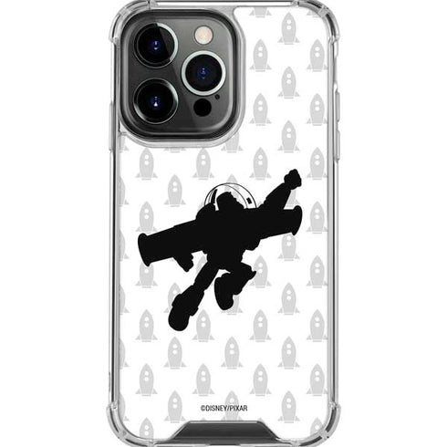 Disney Toy Story Buzz Lightyear Silhouette iPhone 16 Pro Max Clear Case