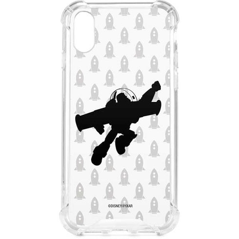 Disney Toy Story Buzz Lightyear Silhouette iPhone XS Clear Case
