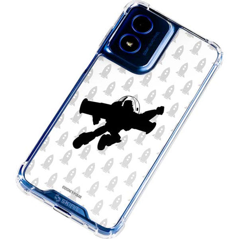 Disney Toy Story Buzz Lightyear Silhouette Moto G 5G (2024) Clear Case