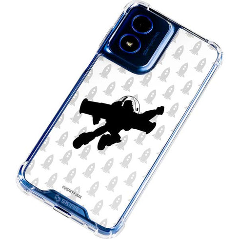 Disney Toy Story Buzz Lightyear Silhouette Moto G Play 4G (2024) Clear Case