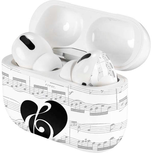 BW Musical Notes AirPods Skins