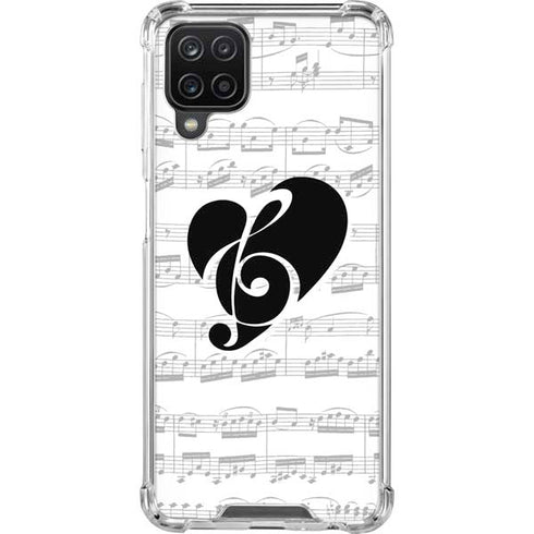 BW Musical Notes Galaxy Cases