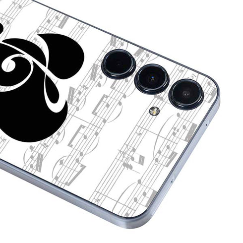 BW Musical Notes Galaxy A35 5G Skin