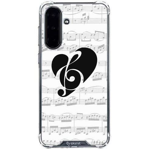 BW Musical Notes Galaxy A36 5G Clear Case