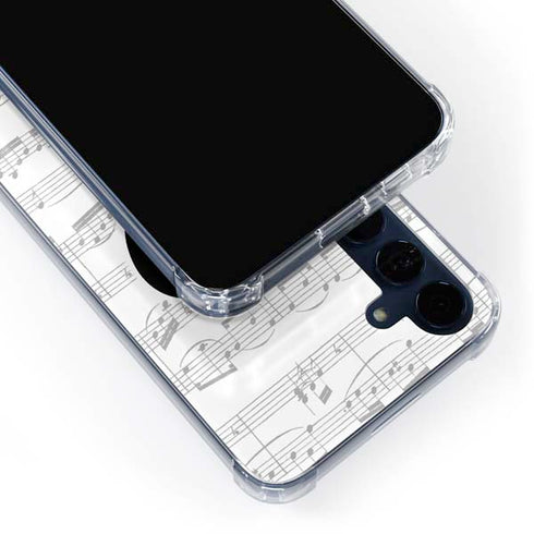 BW Musical Notes Galaxy A55 5G Clear Case