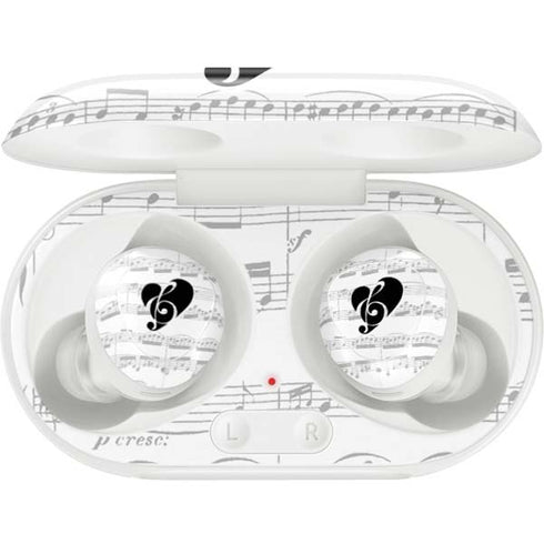BW Musical Notes Galaxy Buds Plus Skin