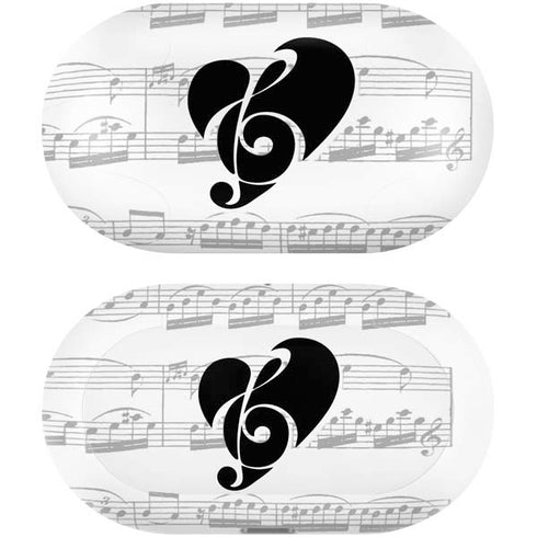 BW Musical Notes Galaxy Buds Plus Skin