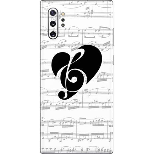 BW Musical Notes Galaxy Note 10 Plus Skin