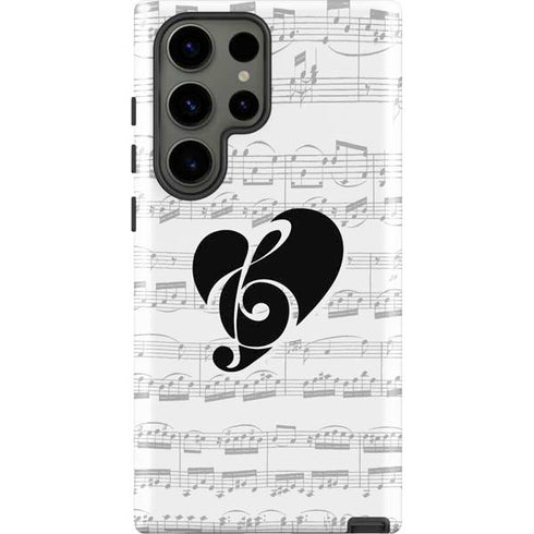 BW Musical Notes Galaxy S23 Ultra Pro Case