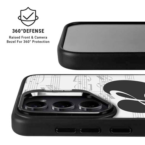 BW Musical Notes Galaxy S24 FE Kickstand Case