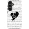 BW Musical Notes Galaxy S25 Impact Case