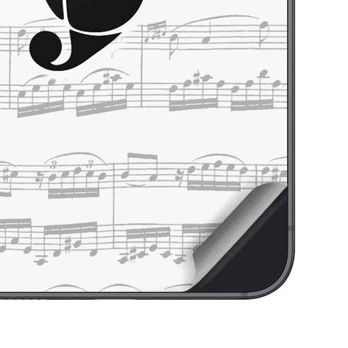 BW Musical Notes Galaxy S24 Skin