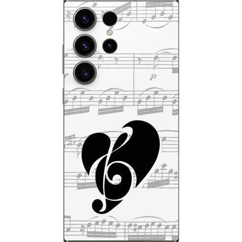 BW Musical Notes Galaxy S24 Ultra Skin