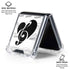 BW Musical Notes Galaxy Z Flip6 Clear Case