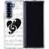 BW Musical Notes Galaxy Z Fold6 Clear Case