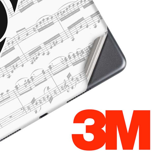 BW Musical Notes iPad Skins