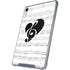 BW Musical Notes iPad 11th Gen (2025) Clear Case
