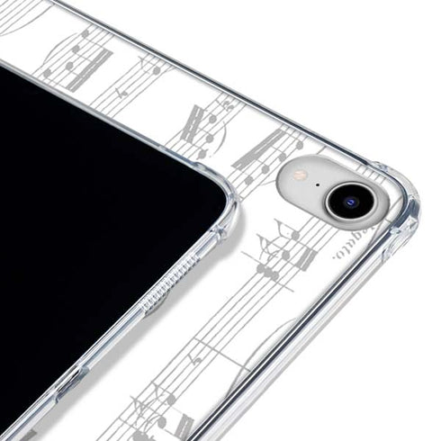 BW Musical Notes iPad 11th Gen (2025) Clear Case