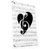 BW Musical Notes Apple iPad Skin
