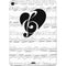 BW Musical Notes Apple iPad Air Skin