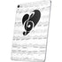 BW Musical Notes Apple iPad Air Skin