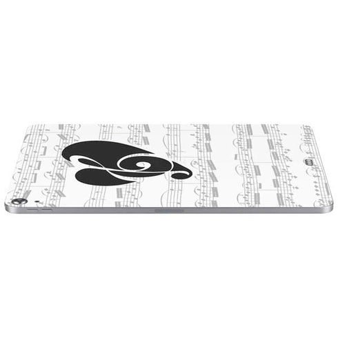 BW Musical Notes Apple iPad Air Skin